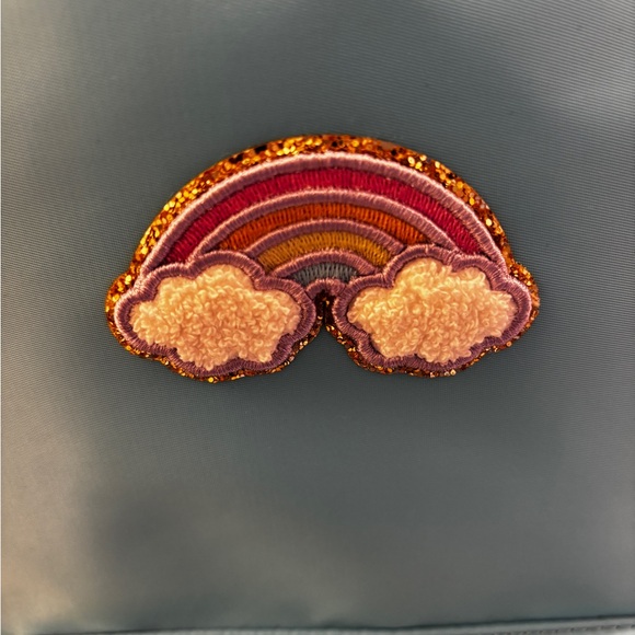 NWT Stoney Clover Lane Classic Mini Backpack Teal Color, includes rainbow patch - Picture 6 of 10